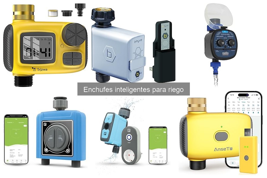 Alternativas a enchufes inteligentes para riego automatizado