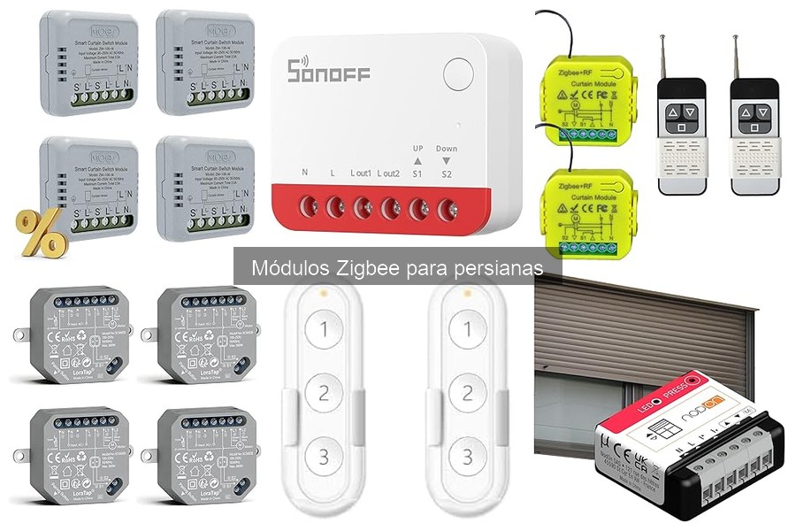 Alternativas a módulos Zigbee para persianas inteligentes