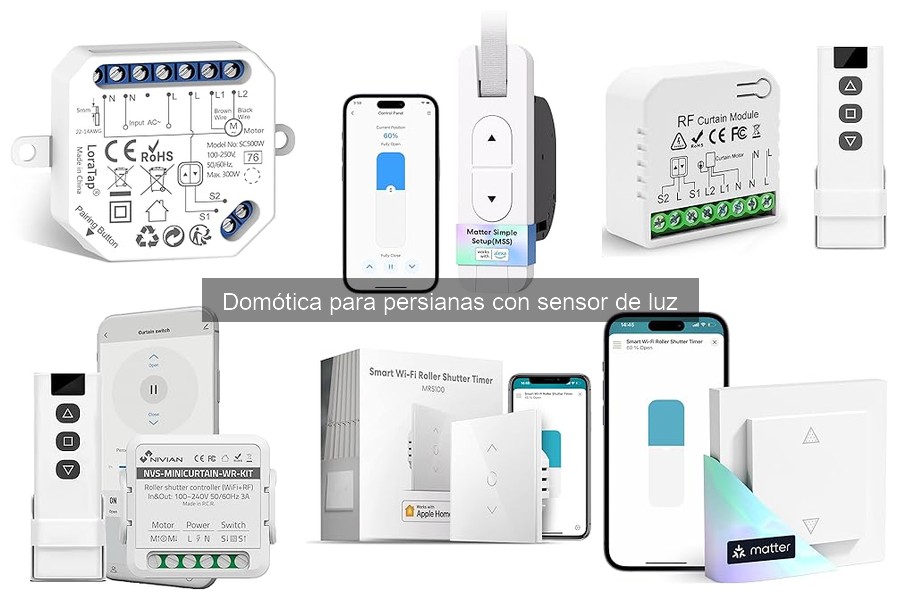 Alternativas a persianas con sensor de luz para domótica