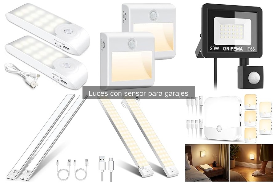 Características Clave de Luces con Sensor para Garajes