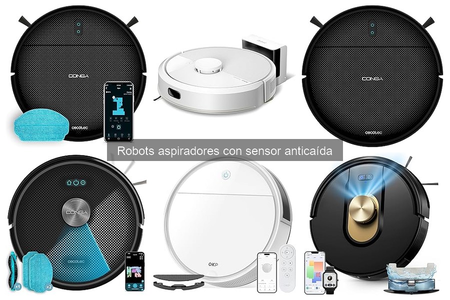 Características técnicas de robots aspiradores anticaída