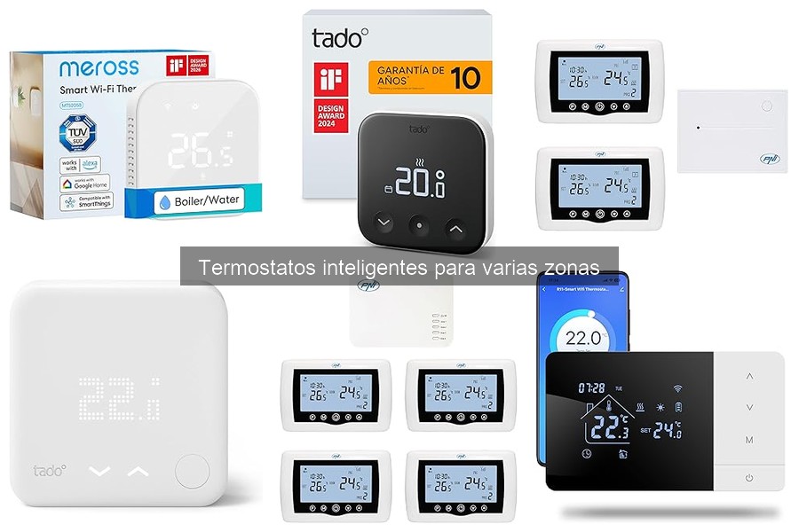 Comparativa de los mejores termostatos inteligentes para varias zonas