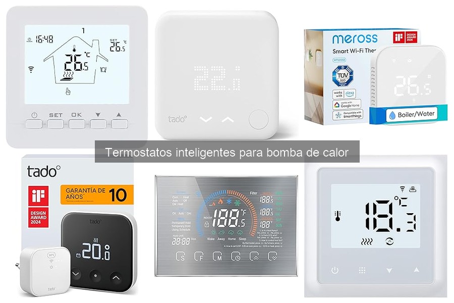 Comparativa de termostatos inteligentes y tradicionales para bombas de calor