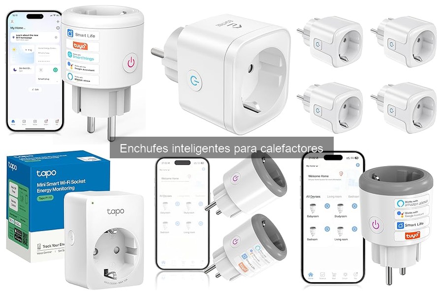 Enchufes inteligentes para calefactores con temporizador