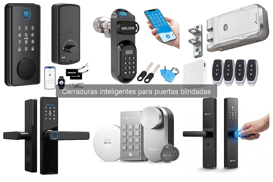 Instalación de cerraduras inteligentes en puertas blindadas