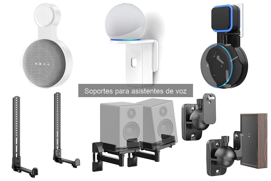 Instalación fácil de soportes para asistentes de voz