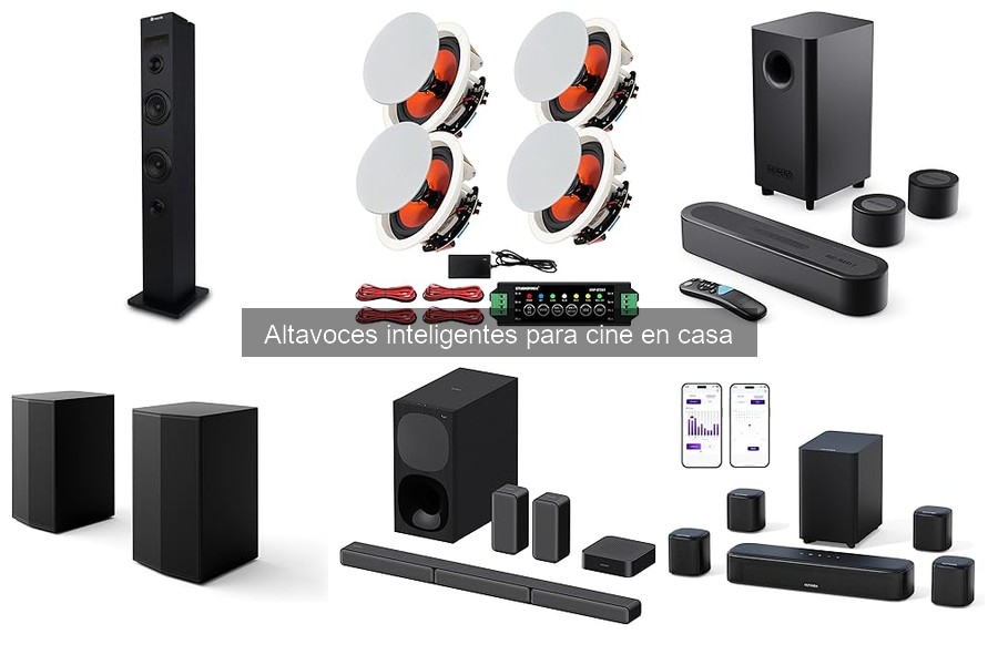 Instalación y configuración de altavoces inteligentes para cine en casa