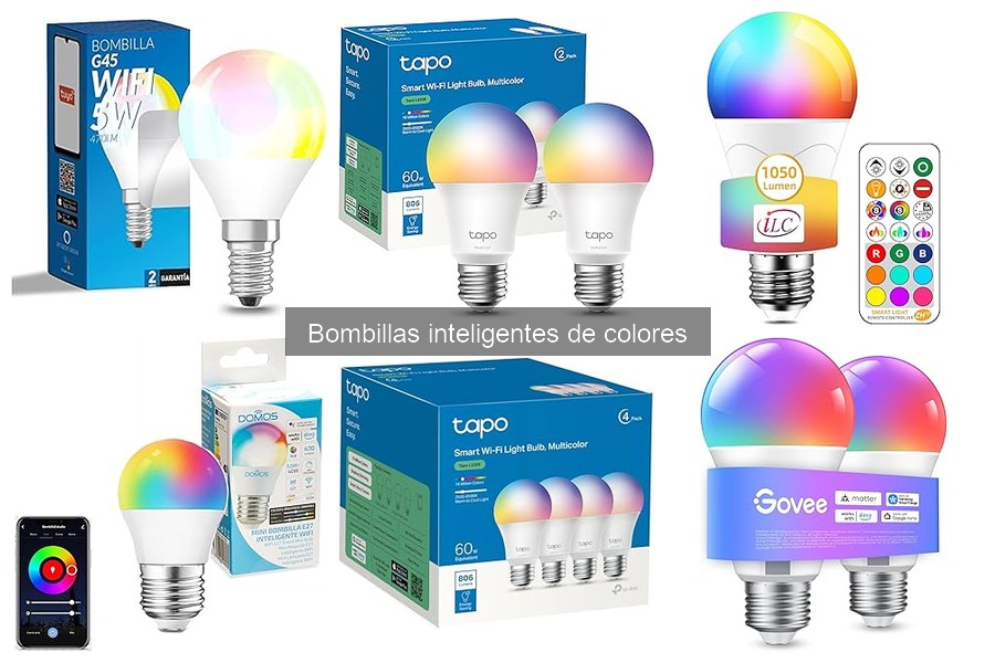 Integra bombillas inteligentes de colores en tu domótica