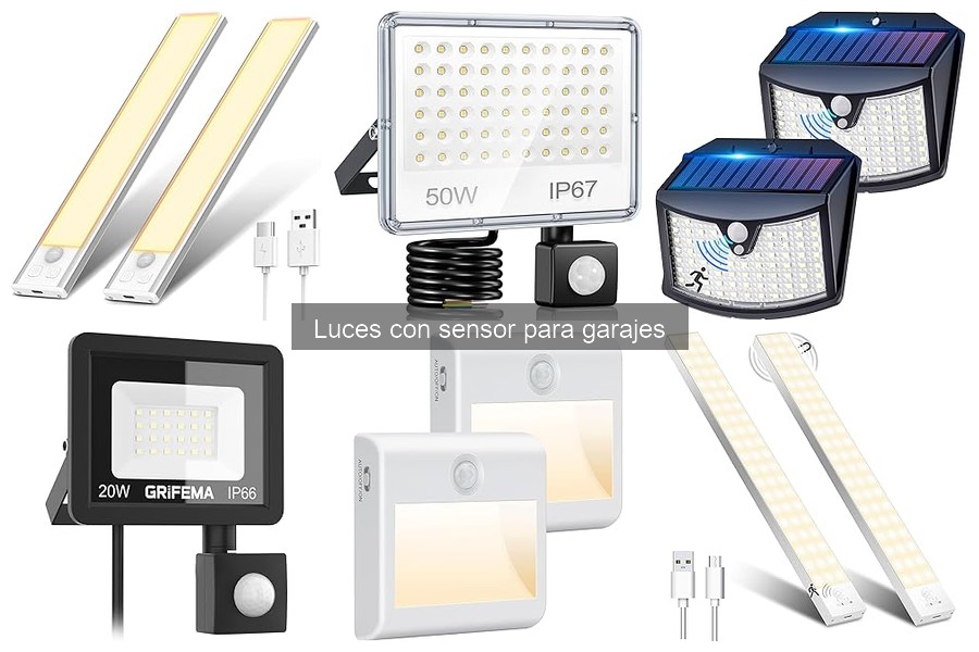 Mantenimiento eficiente de luces con sensor para garajes