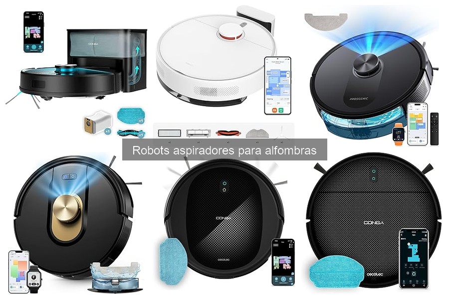 Mantenimiento para robots aspiradores en alfombras