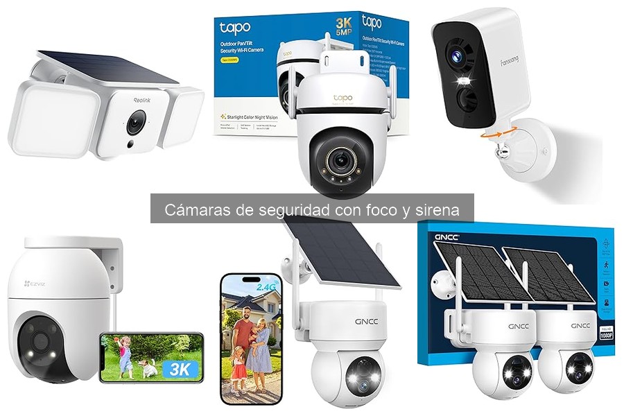 Mejores cámaras de seguridad con foco y sirena para casas pequeñas