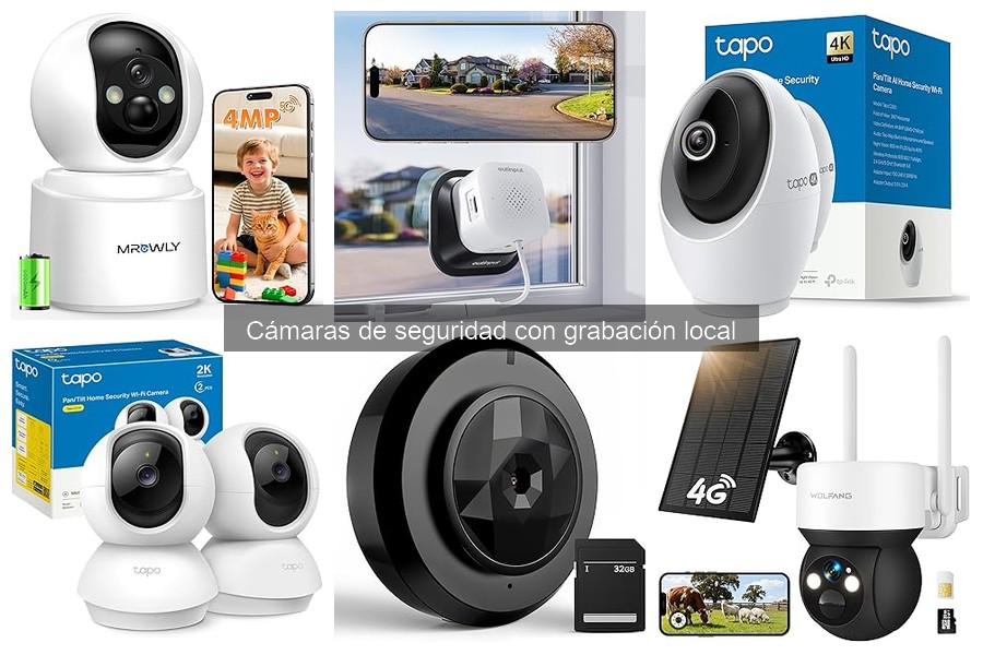 Mejores cámaras de seguridad con grabación local para hogares pequeños