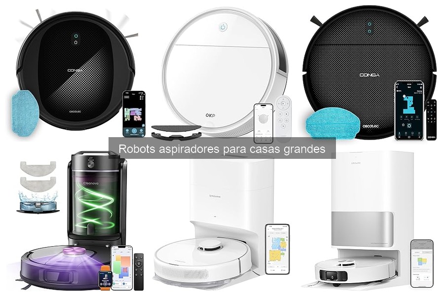 Mejores robots aspiradores para casas grandes en 2023