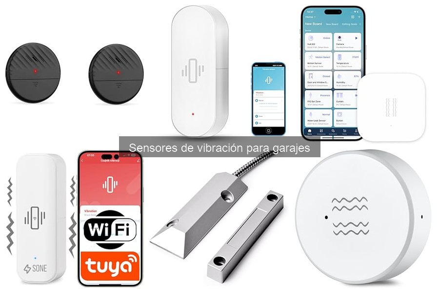 Mejores ubicaciones para sensores de vibración en garajes