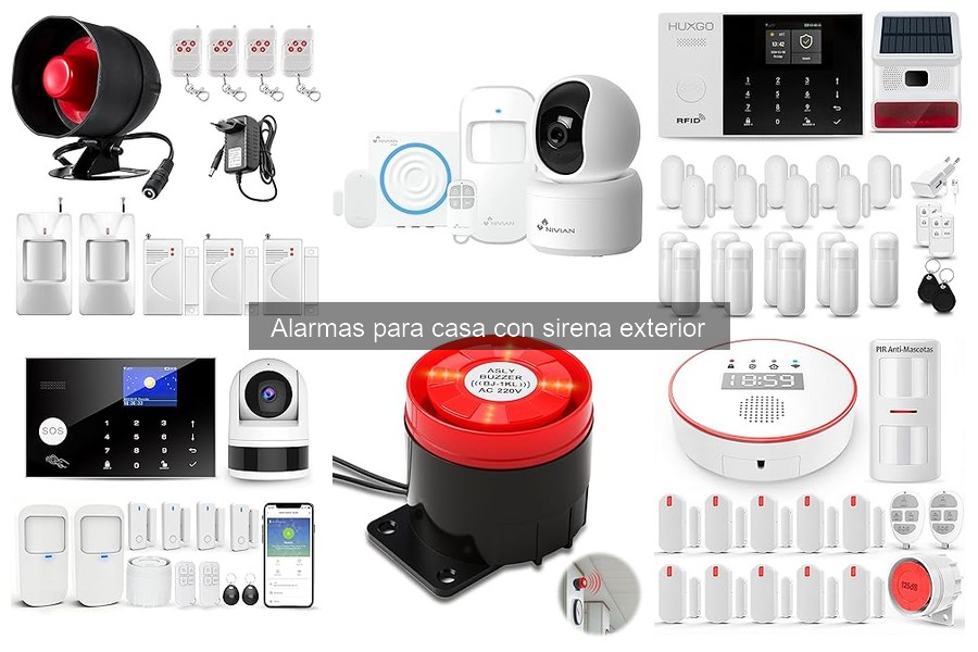 Precio promedio de alarmas con sirena exterior