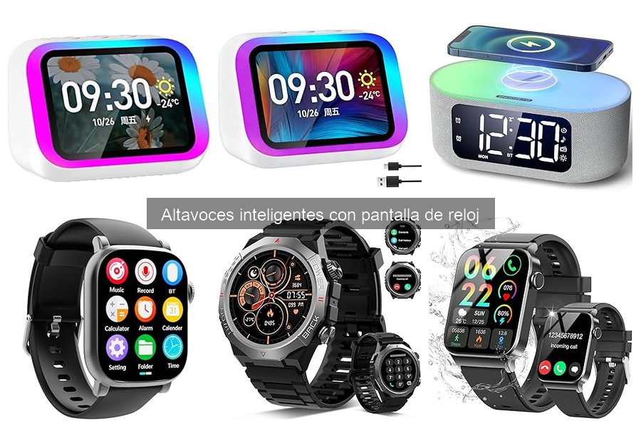 ¿Qué es un altavoz inteligente con pantalla de reloj?