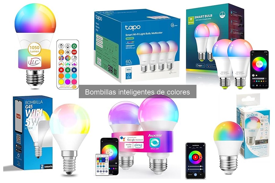 ¿Qué son las bombillas inteligentes de colores?
