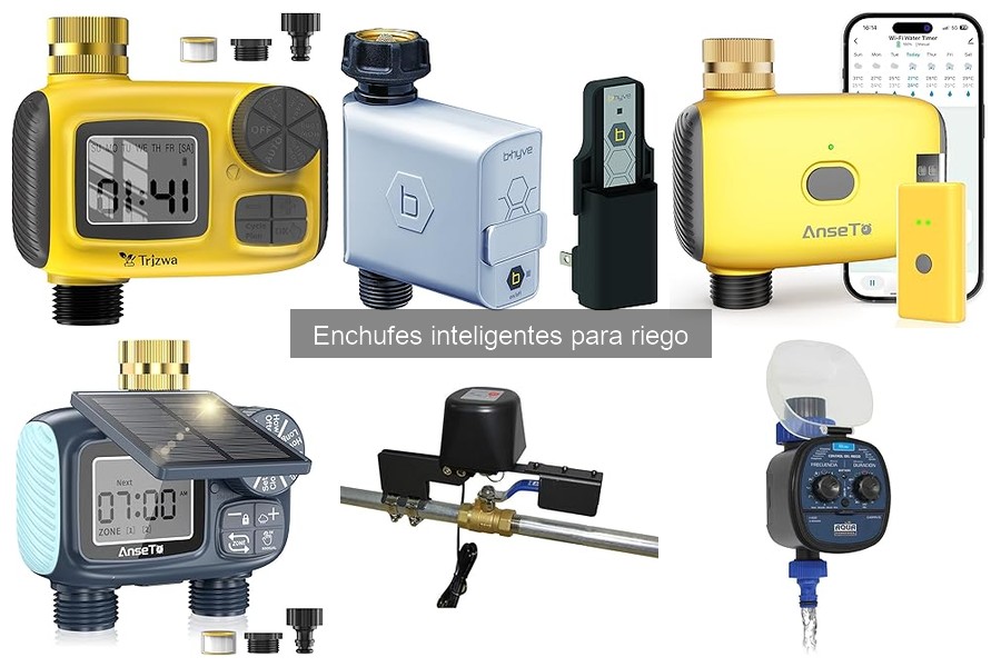 ¿Qué son los enchufes inteligentes para riego?