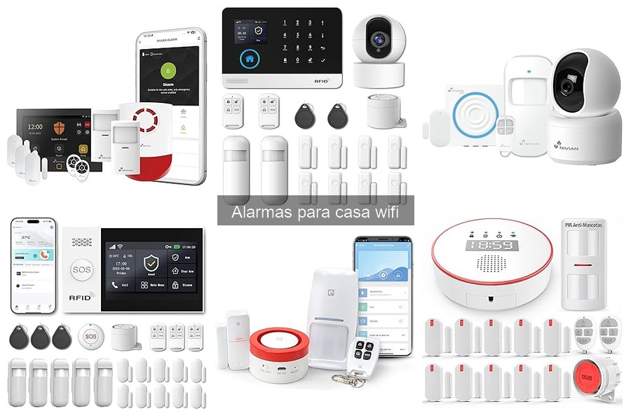 Tipos de alarmas para casa wifi: interior, exterior y más