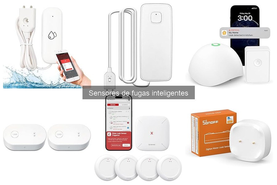 Tipos de sensores de fugas inteligentes en el mercado