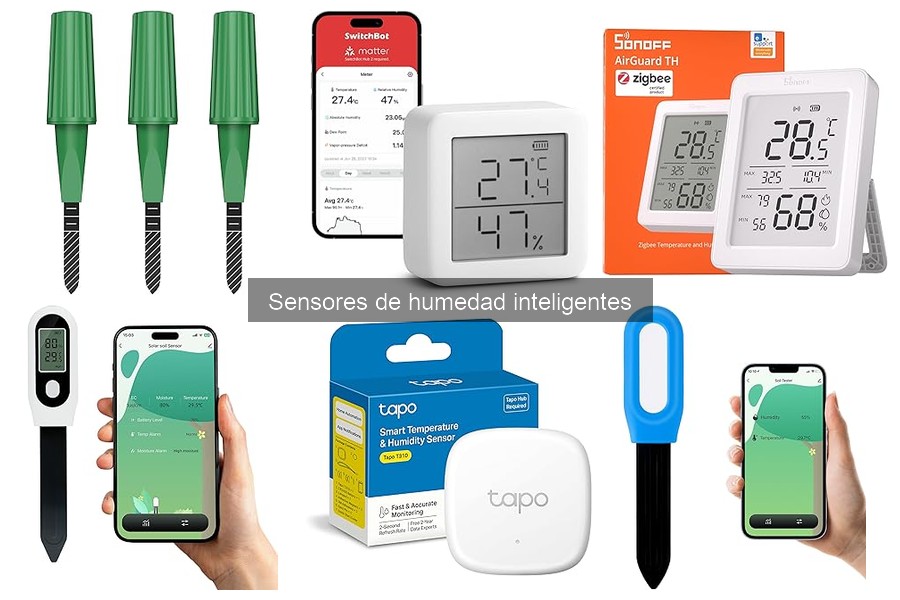 Tipos de sensores de humedad inteligentes para tu hogar
