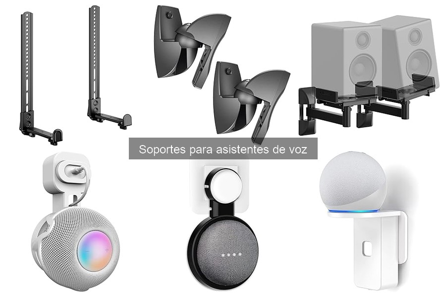 Tipos de soportes para asistentes de voz: guía completa