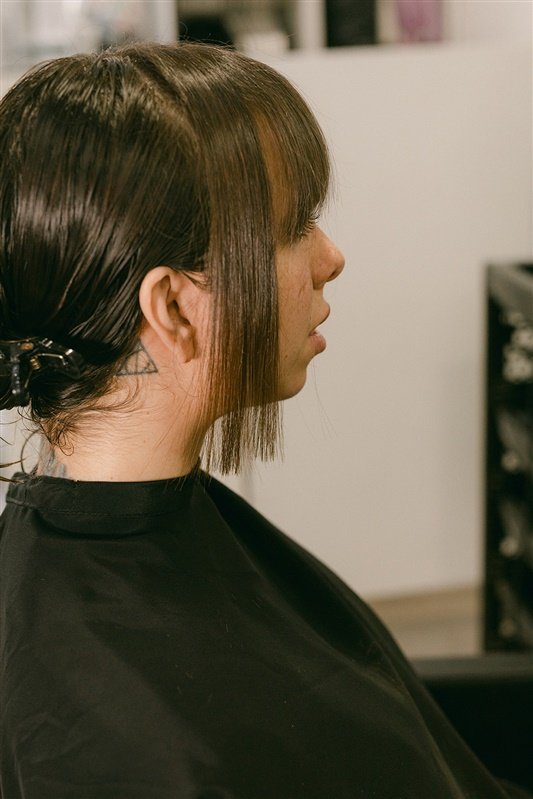 proceso de corte de pelo